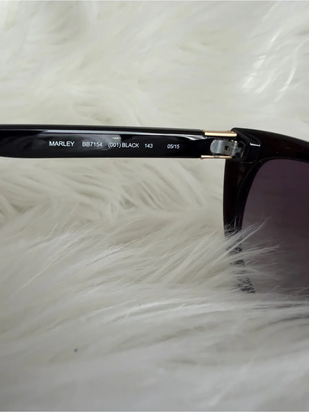 bebe Marley Classic Cat-Eye Women’s Sunglasses Gold Rhinestone Accents - Black